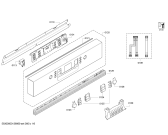 Схема №2 SMI85M05DE с изображением Передняя панель для посудомойки Bosch 00671849