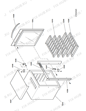Схема №1 KRIW 1233 с изображением Рукоятка для холодильника Whirlpool 482000009448