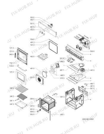 Схема №1 LPR 814 с изображением Панель для плиты (духовки) Whirlpool 481245248879