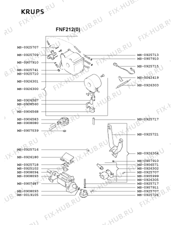 Схема №4 F8894556(0) с изображением Шуруп для кофеварки (кофемашины) Krups MS-0909619