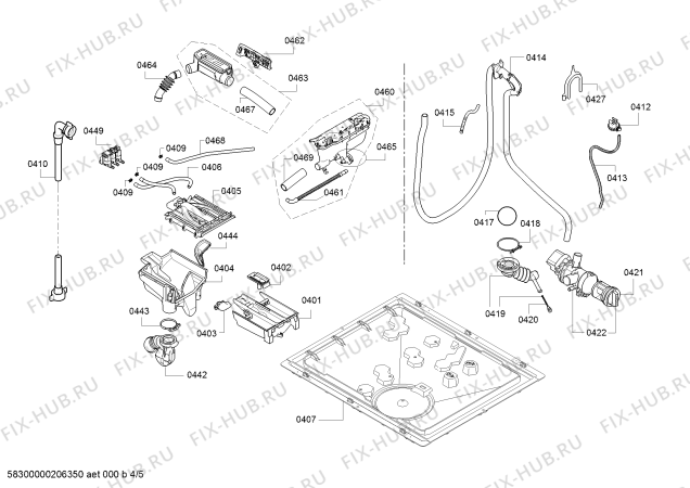 Схема №3 WAT2876SPL с изображением Панель управления для стиральной машины Bosch 11023989