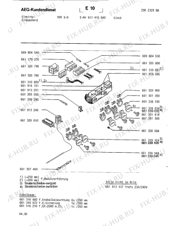 Взрыв-схема плиты (духовки) Aeg COMPETENCE 505E-B - Схема узла Section5