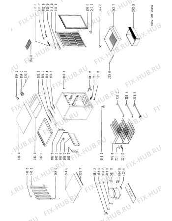 Схема №1 GKC 1311/0 WS с изображением Дверца для холодильной камеры Whirlpool 481944268052