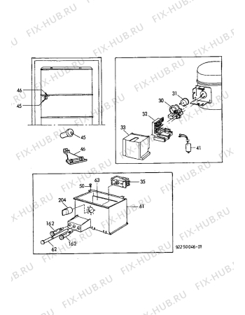 Взрыв-схема холодильника Electrolux EU2102C - Схема узла Electrical equipment