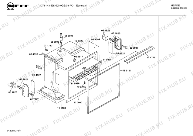 Схема №2 E1352N0GB 1071-N3 с изображением Лампа для плиты (духовки) Bosch 00030154