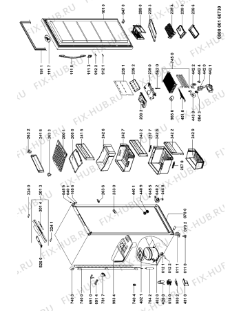 Схема №1 AFG 8287 NF с изображением Дверка для холодильника Whirlpool 481241610468