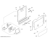 Схема №3 SBV65T50EU с изображением Передняя панель для посудомоечной машины Bosch 00706009