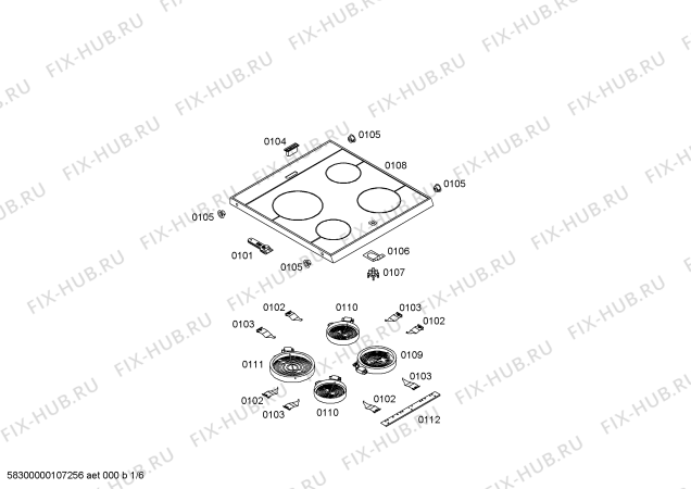 Схема №1 HSN982MEU с изображением Сковорода для духового шкафа Bosch 00440425