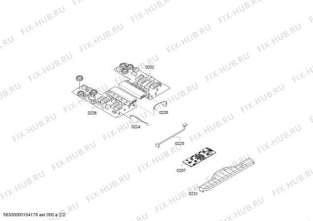 Схема №1 VVK26I8471 Viva с изображением Стеклокерамика для плиты (духовки) Bosch 00688344