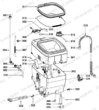 Взрыв-схема стиральной машины Gorenje WT52113 (172966, MAEN01052112121) - Схема узла 03