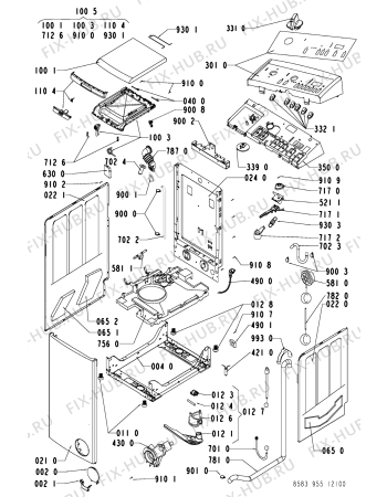 Схема №2 331 103 с изображением Всякое для стиралки Whirlpool 481221478271