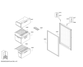 Схема №2 KGN39VC14R с изображением Дверь для холодильника Bosch 00714248