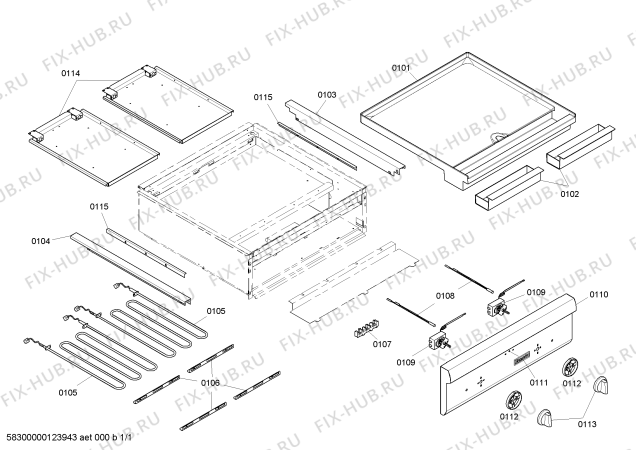 Схема №1 PCD24EE с изображением Панель для плиты (духовки) Bosch 00478848