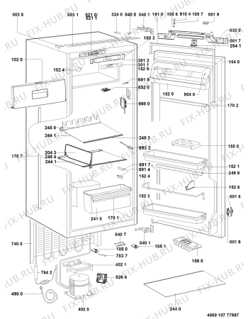 Схема №1 5105700005 с изображением Детектор для холодильной камеры Whirlpool 481010625392