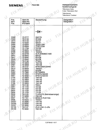 Взрыв-схема телевизора Siemens FS231M6 - Схема узла 08