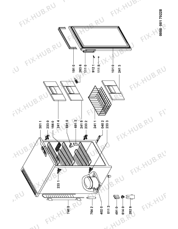 Схема №1 AFB 126/H с изображением Панель для холодильника Whirlpool 481221058041