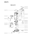 Схема №1 FMD341/1P1 с изображением Трубка для кофеварки (кофемашины) Krups MS-621508