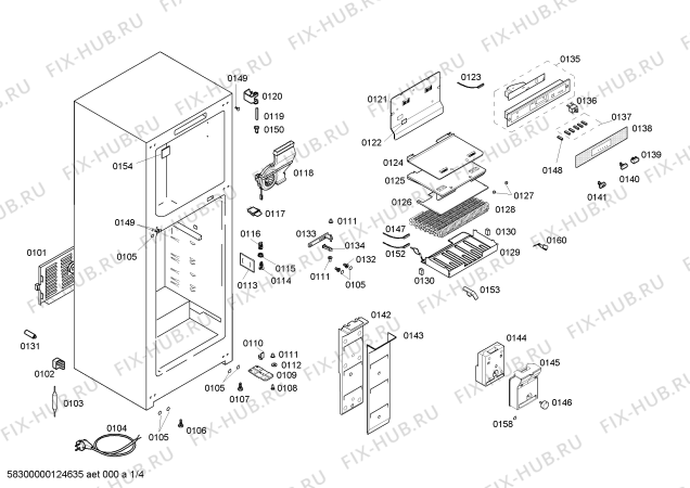 Схема №3 BD4304ANFE с изображением Модуль управления для холодильной камеры Bosch 00641326