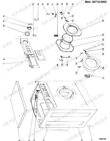 Схема №3 AF5531FR (F015017) с изображением Обшивка для стиралки Indesit C00052840
