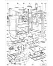 Схема №1 KO SANTO 1442-4 I с изображением Обрамление полки для холодильной камеры Whirlpool 481245818344