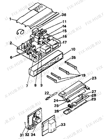 Взрыв-схема холодильника Electrolux TR1800 - Схема узла Refrigerator electrical equipment