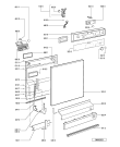 Схема №1 GSF 1471 WS с изображением Обшивка для посудомоечной машины Whirlpool 481245372095