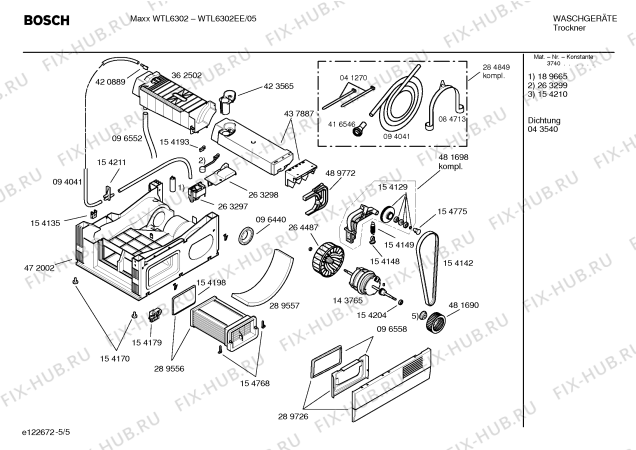 Схема №1 WTL6302EE Maxx WTL6302 с изображением Инструкция по установке и эксплуатации для сушильной машины Bosch 00585755