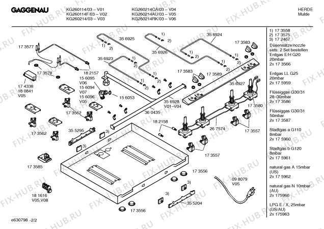 Схема №1 KG260224RK с изображением Переключатель для электропечи Bosch 00267574