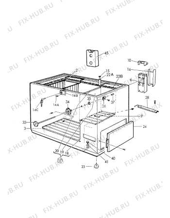 Взрыв-схема холодильника Electrolux TCW1151 - Схема узла Housing 001