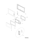 Схема №1 SCHMO2221 (F086616) с изображением Панель для плиты (духовки) Indesit C00309766