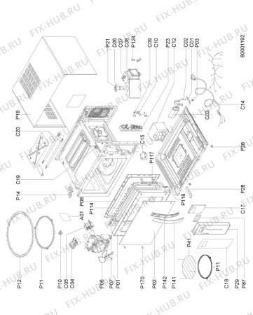 Схема №1 MWO 638/1 IX с изображением Тэн для микроволновки Whirlpool 482000007744