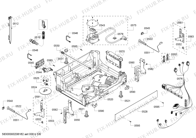 Схема №3 SHEM78W56N с изображением Панель управления для посудомойки Bosch 00775790
