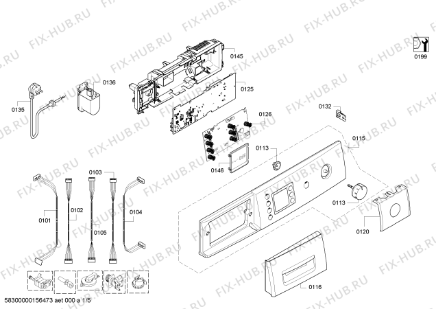 Схема №4 WAE28444OE Maxx 7 VarioPerfect с изображением Крышка для стиральной машины Bosch 00654987