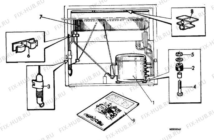 Взрыв-схема холодильника Atlas AFG311 - Схема узла C10 Cold, users manual