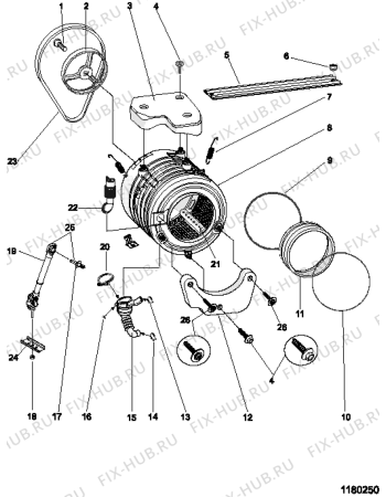 Схема №2 WIE127UK (F030028) с изображением Наставление для стиралки Indesit C00098970