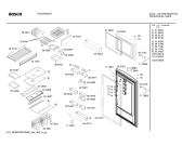 Схема №1 KSU36640 с изображением Дверь для холодильной камеры Bosch 00240391