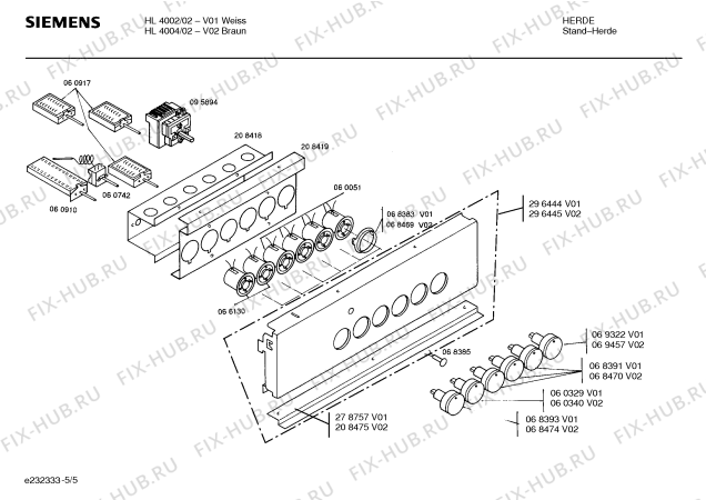 Схема №2 HL4002 с изображением Стеклокерамика для плиты (духовки) Siemens 00233026