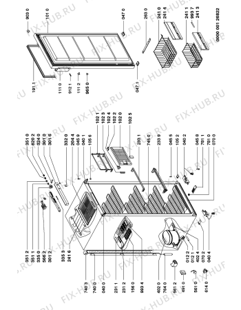 Схема №1 AFG 366/G с изображением Дверка для холодильника Whirlpool 481944269131