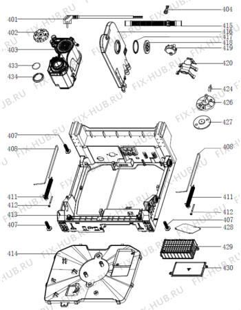 Взрыв-схема посудомоечной машины Gorenje GV55111 (571917, WQP8-GDFI1) - Схема узла 04