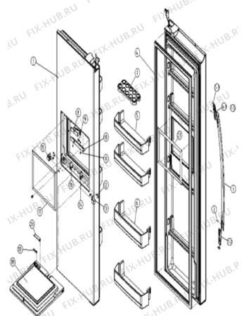 Взрыв-схема холодильника Gorenje NRS9182CBBK (640744, HZLF57966) - Схема узла 06
