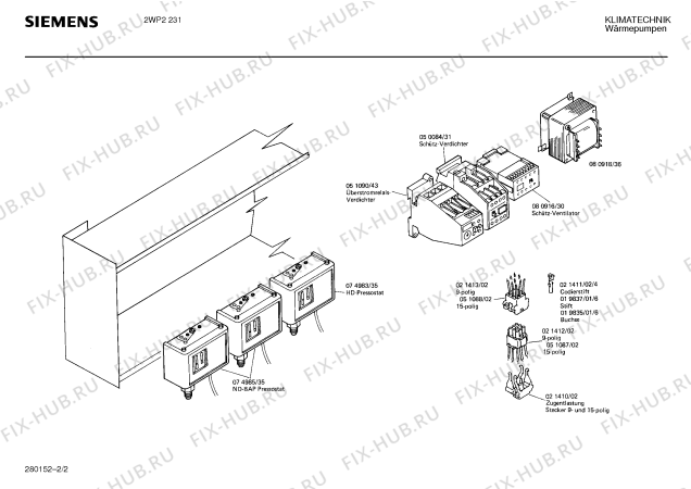 Взрыв-схема стиральной машины Siemens Ag 2WP2231 - Схема узла 02