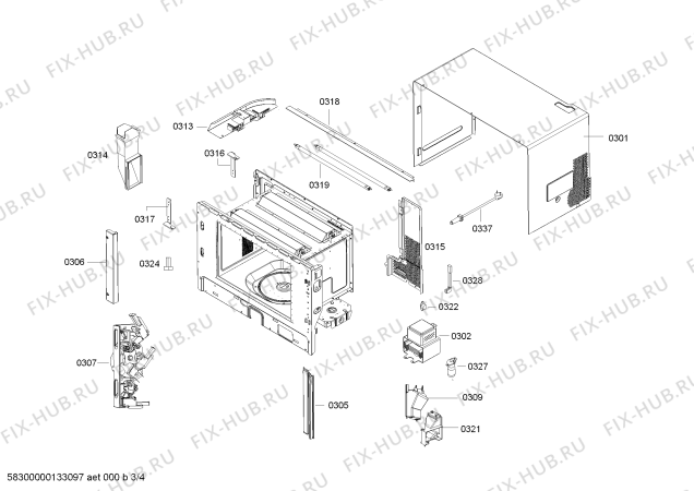 Схема №3 H5474N0GB с изображением Модуль управления для духового шкафа Bosch 00681514