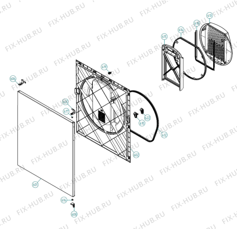 Взрыв-схема стиральной машины Asko T783C NL   -White (340163, TD60.2) - Схема узла 06
