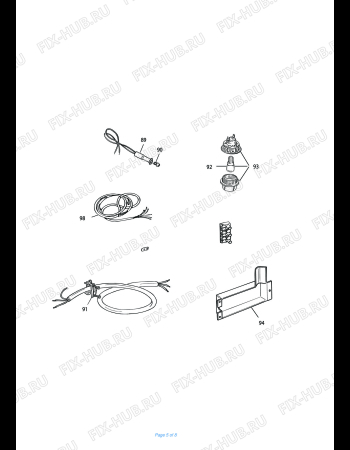 Взрыв-схема плиты (духовки) DELONGHI GEB 8540 GB S I - Схема узла 5