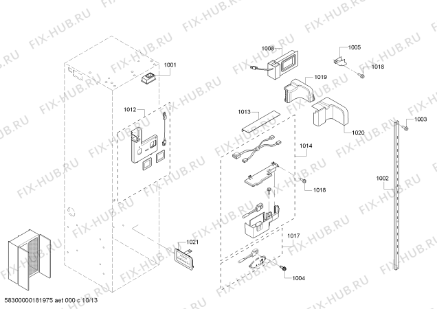 Схема №4 T42BR820NS с изображением Крышка для посудомоечной машины Bosch 11007417