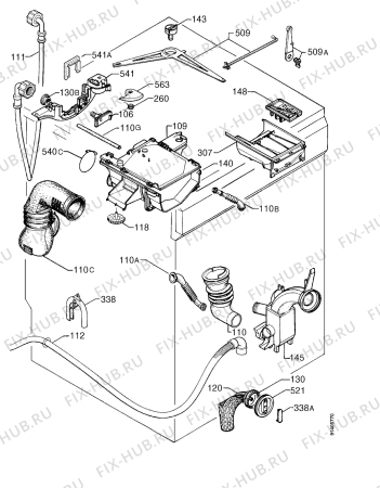 Взрыв-схема стиральной машины Rex LI51N - Схема узла Hydraulic System 272