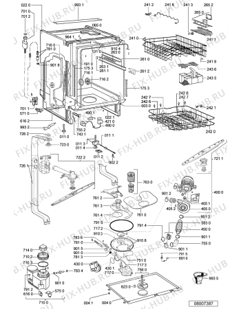 Схема №2 GSXP 7517 с изображением Панель для посудомойки Whirlpool 480140101299