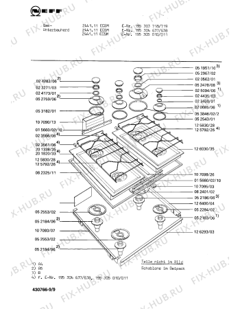 Схема №3 1321445101 2441/111ECSM с изображением Противень для духового шкафа Bosch 00024284