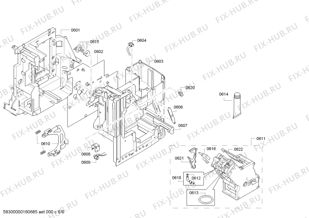 Схема №4 TES70159DE VeroBar 100 с изображением Инструкция по эксплуатации для электрокофемашины Bosch 00730187