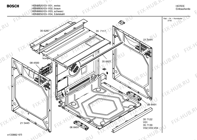 Схема №2 HBN8860 с изображением Инструкция по эксплуатации для духового шкафа Bosch 00525054